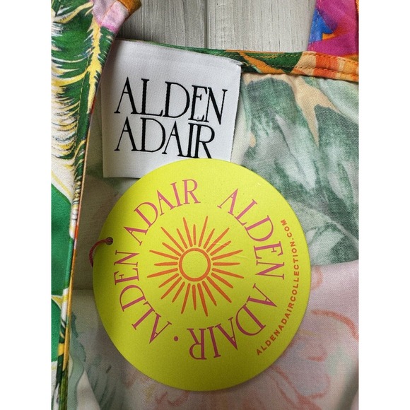 ALDEN ADAIR Layla Top In Santiago NWT Sz M Tropical Vacation Resort $212 - Picture 5 of 8